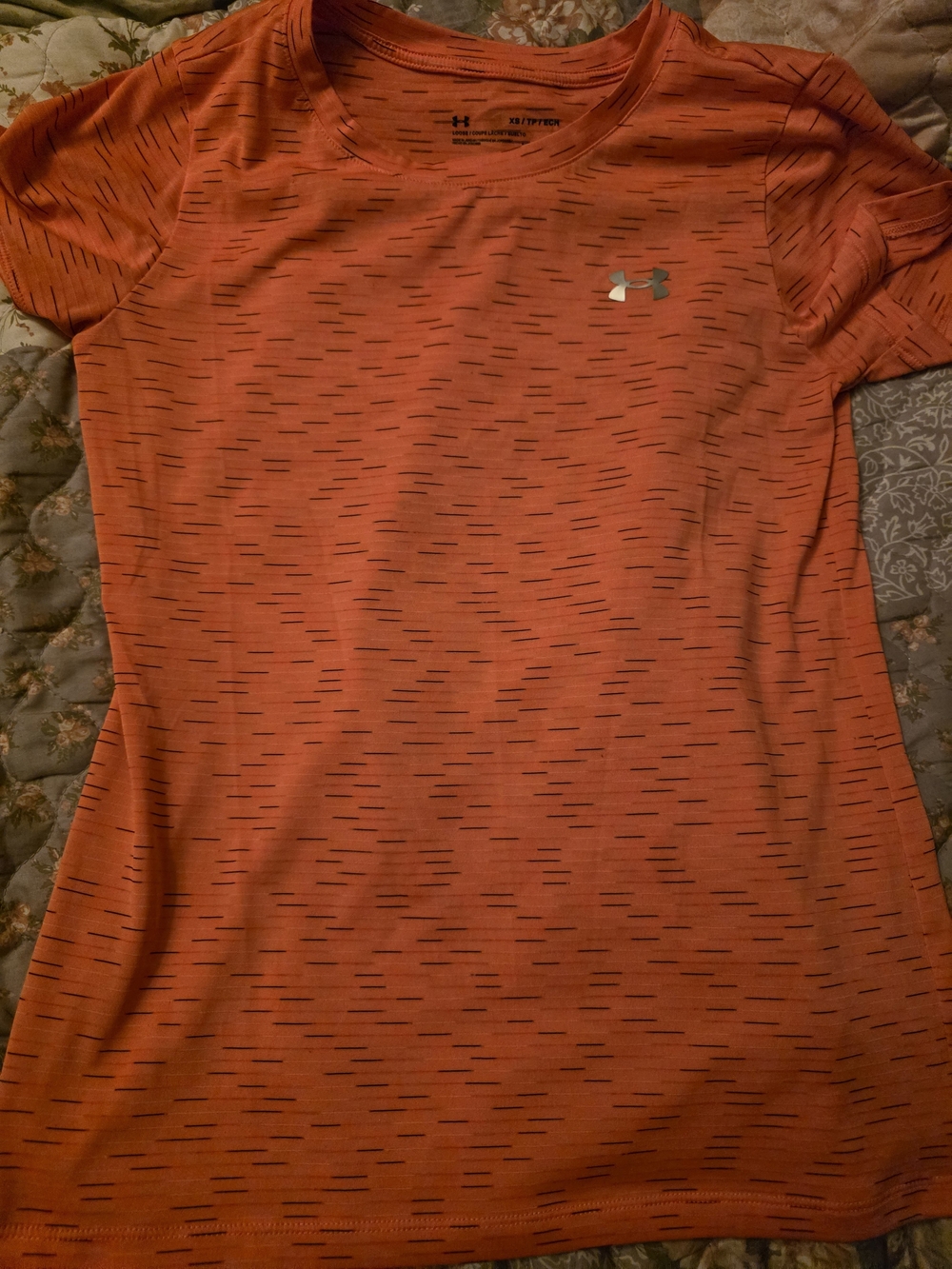 Under Armour Women's Orangeish Pink Short-Sleeve Performance Tee